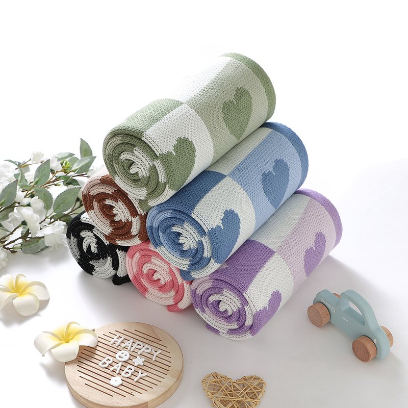 Knitted baby blanket