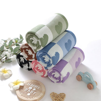 Knitted baby blanket