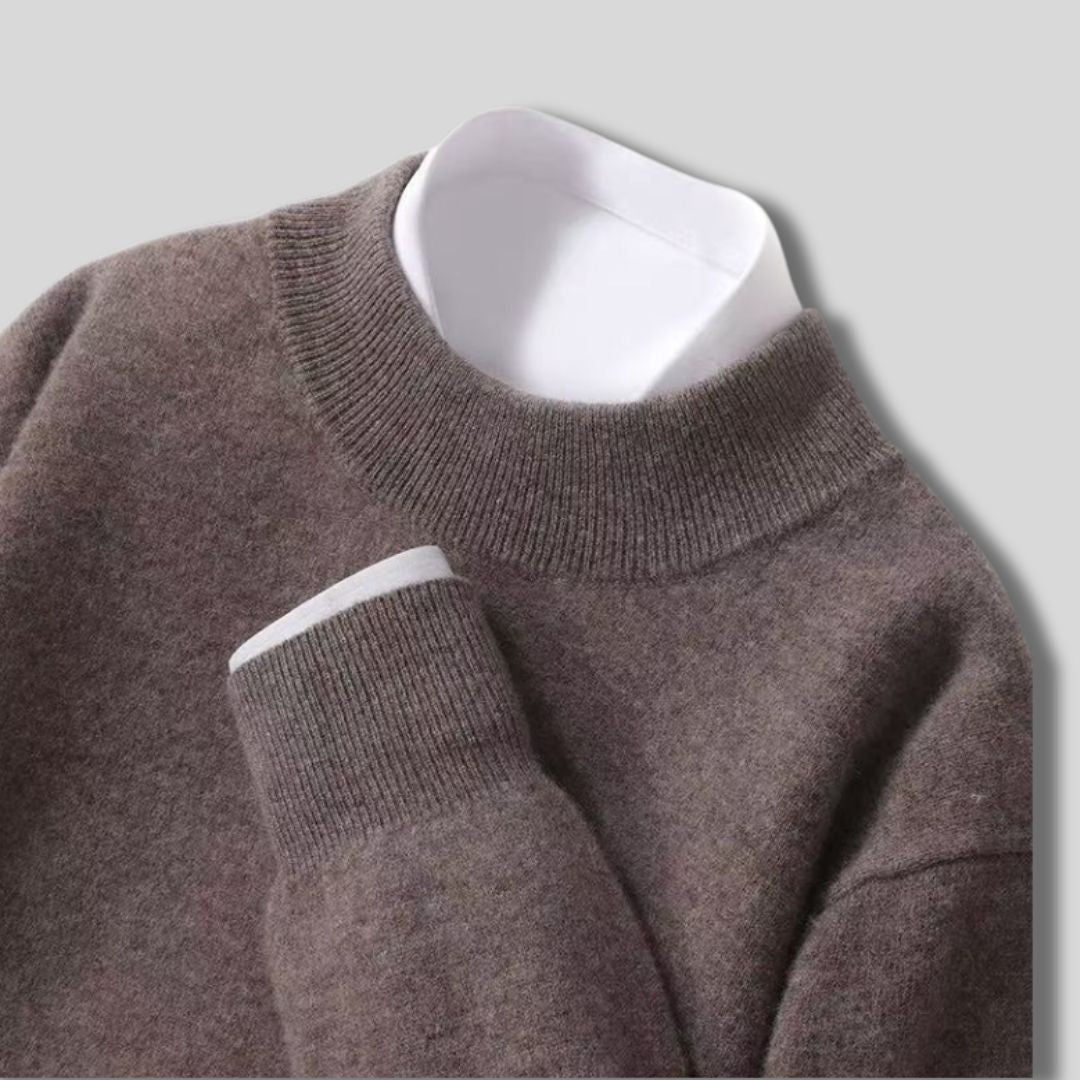 Halbhals-Strickpullover