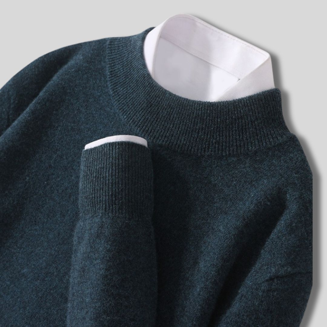 Halbhals-Strickpullover