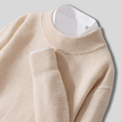 Halbhals-Strickpullover