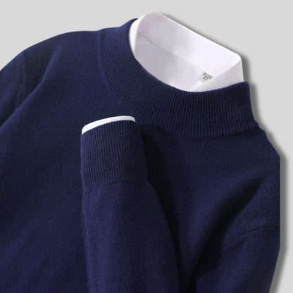 Halbhals-Strickpullover