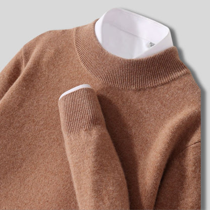 Halbhals-Strickpullover