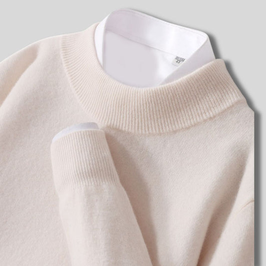 Halbhals-Strickpullover