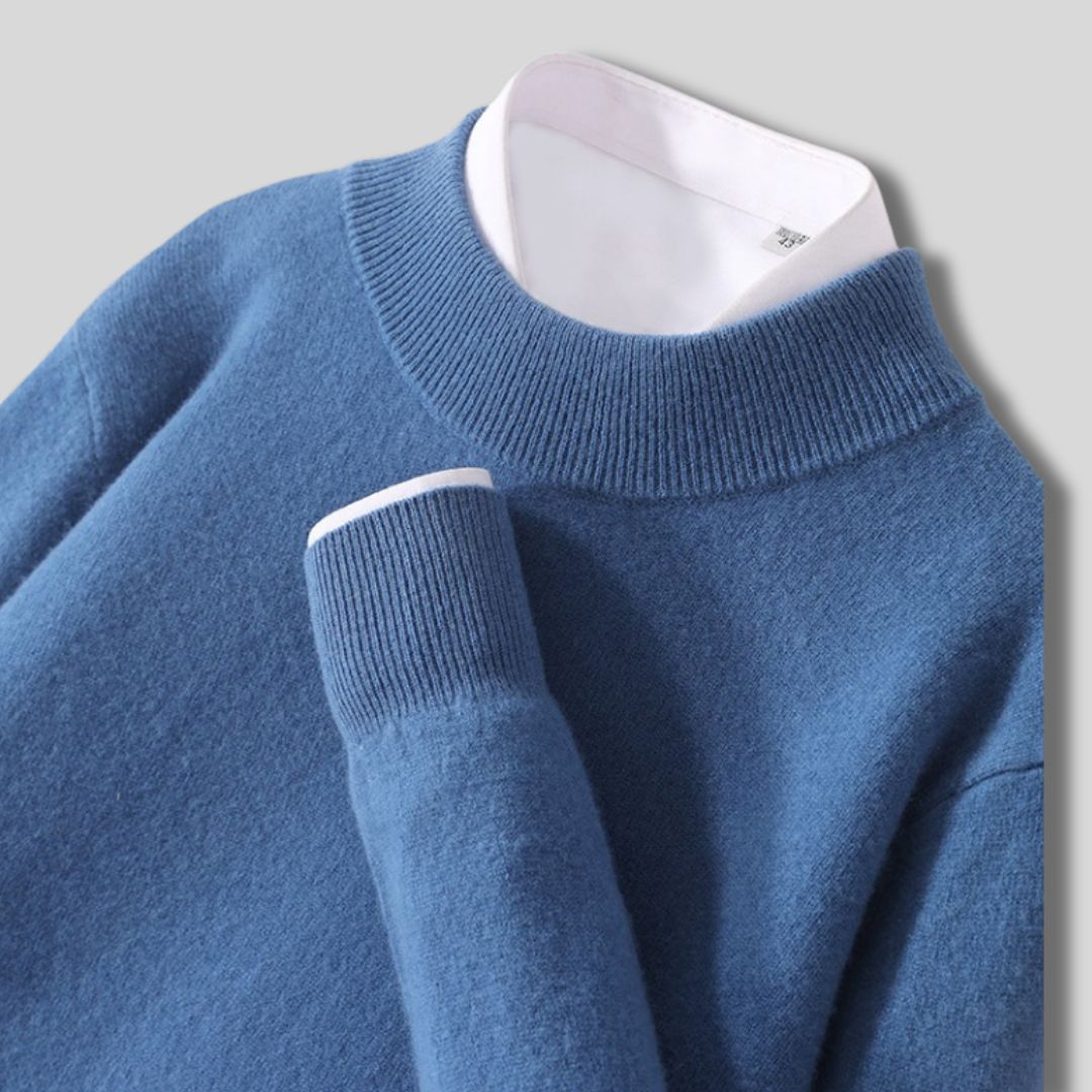 Halbhals-Strickpullover