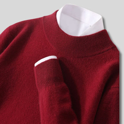 Halbhals-Strickpullover