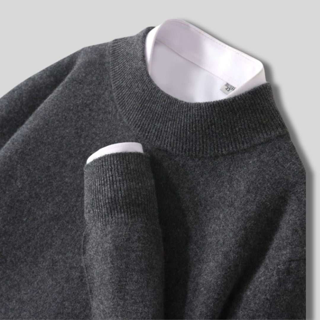 Halbhals-Strickpullover