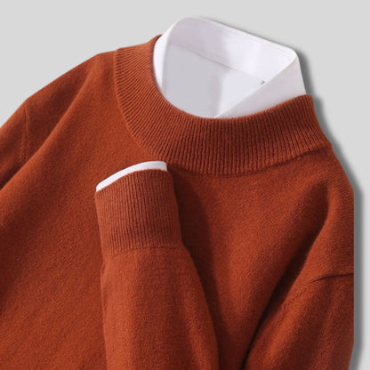 Halbhals-Strickpullover