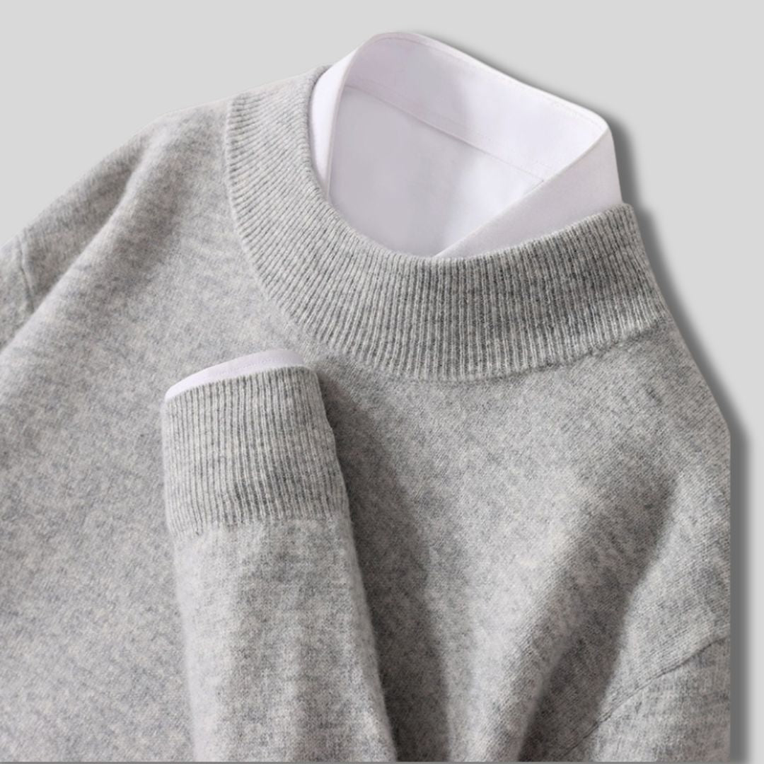 Halbhals-Strickpullover