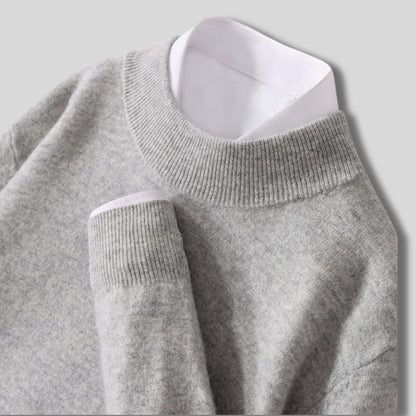 Halbhals-Strickpullover