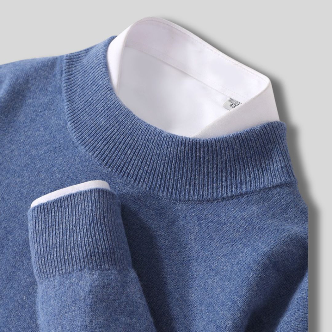 Halbhals-Strickpullover