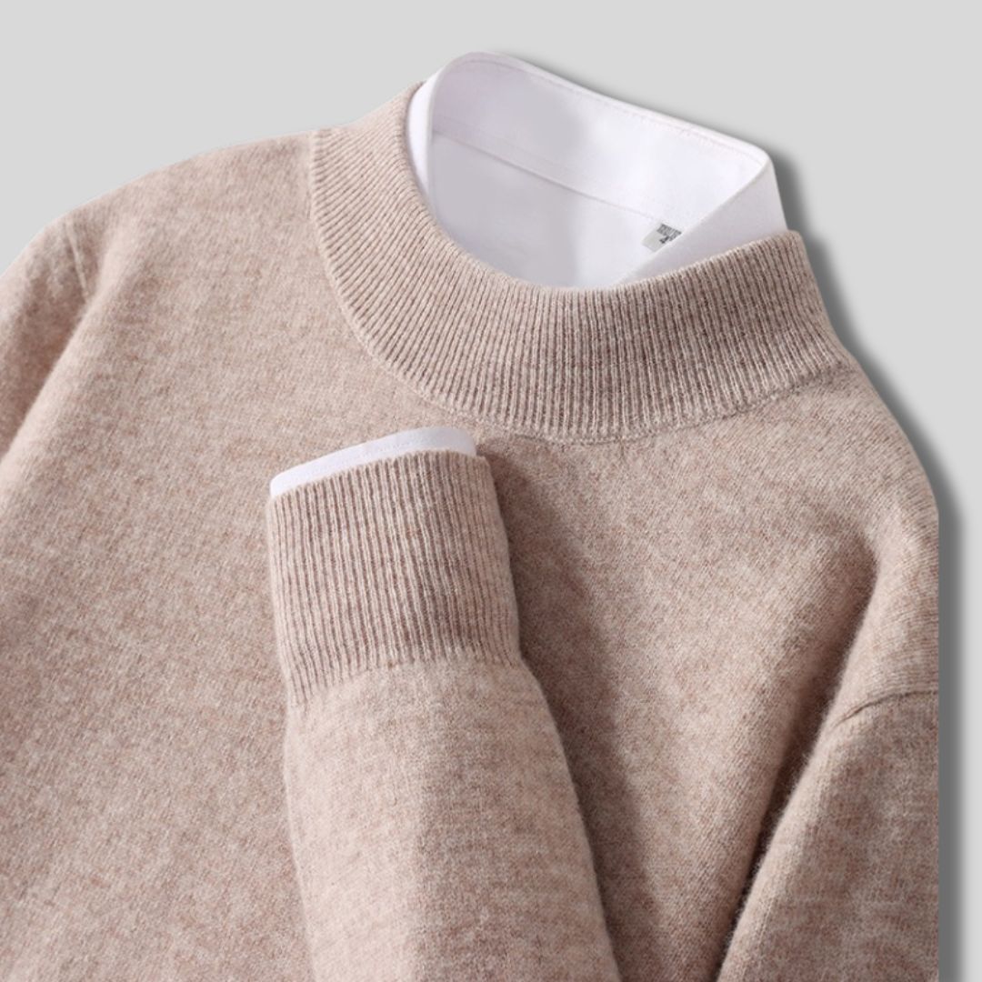 Halbhals-Strickpullover