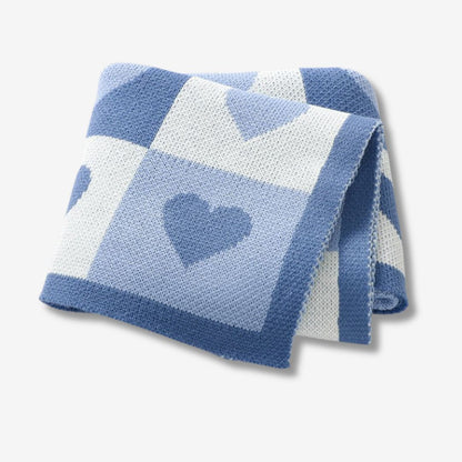Knitted baby blanket