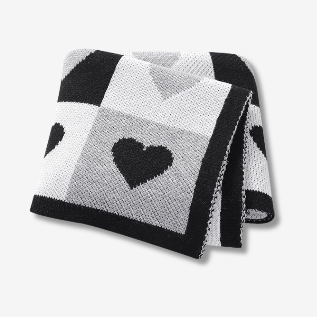 Knitted baby blanket