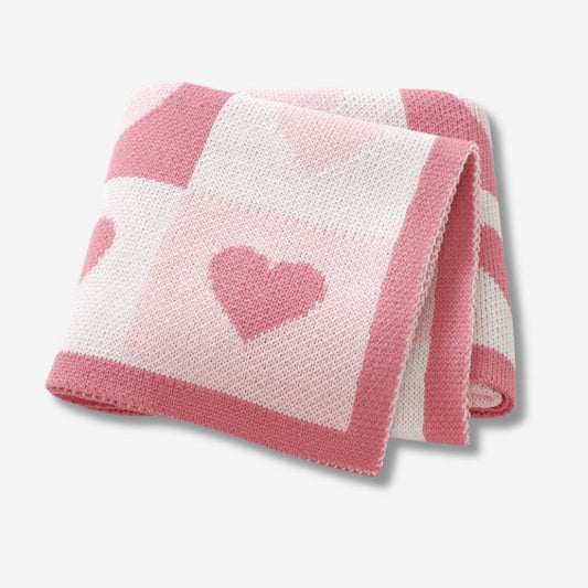 Knitted baby blanket