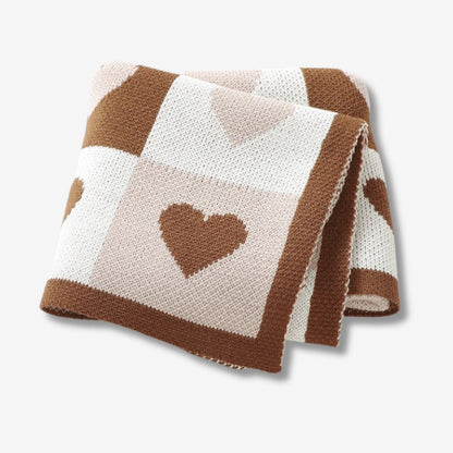 Knitted baby blanket