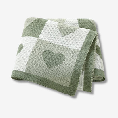 Knitted baby blanket