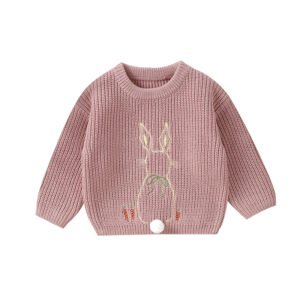 OEKO-TEX Easter Bunny Baby Knit Cardigan Mimixiong