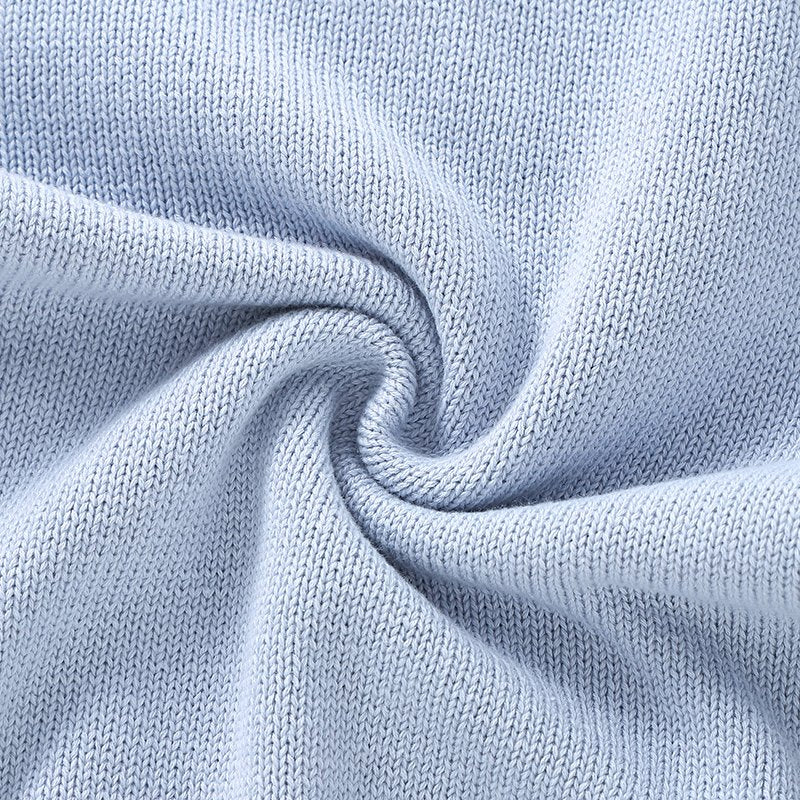 Gestrickter Baby-Strampler mit Fuchs