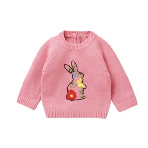 Handbestickter Babypullover