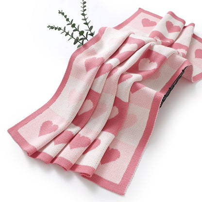 Knitted baby blanket