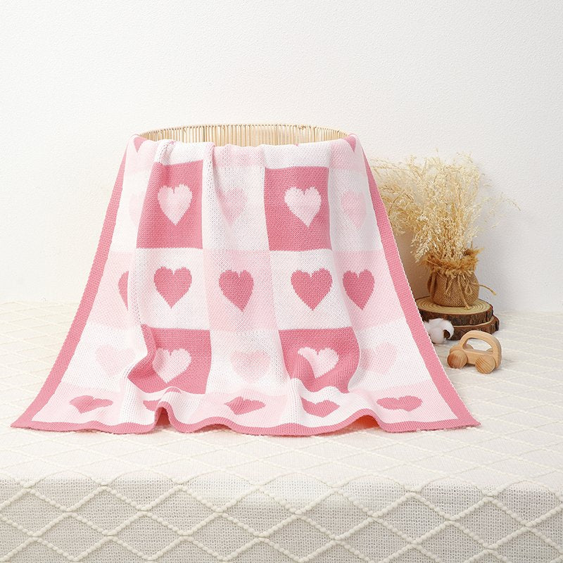 Knitted baby blanket