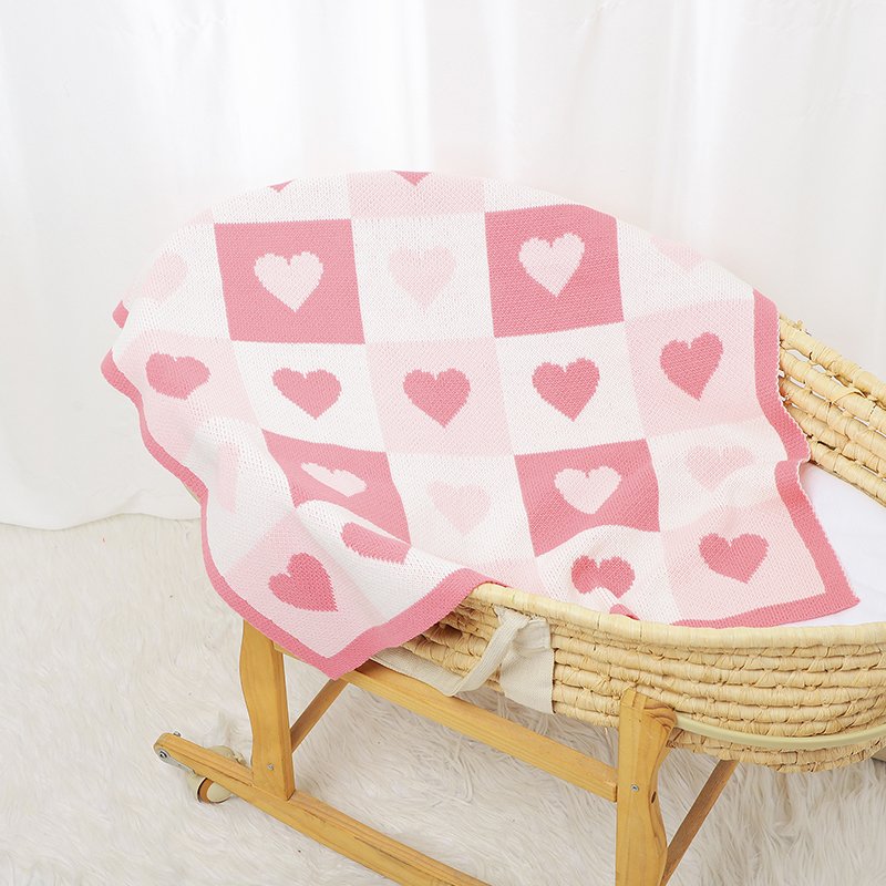 Knitted baby blanket