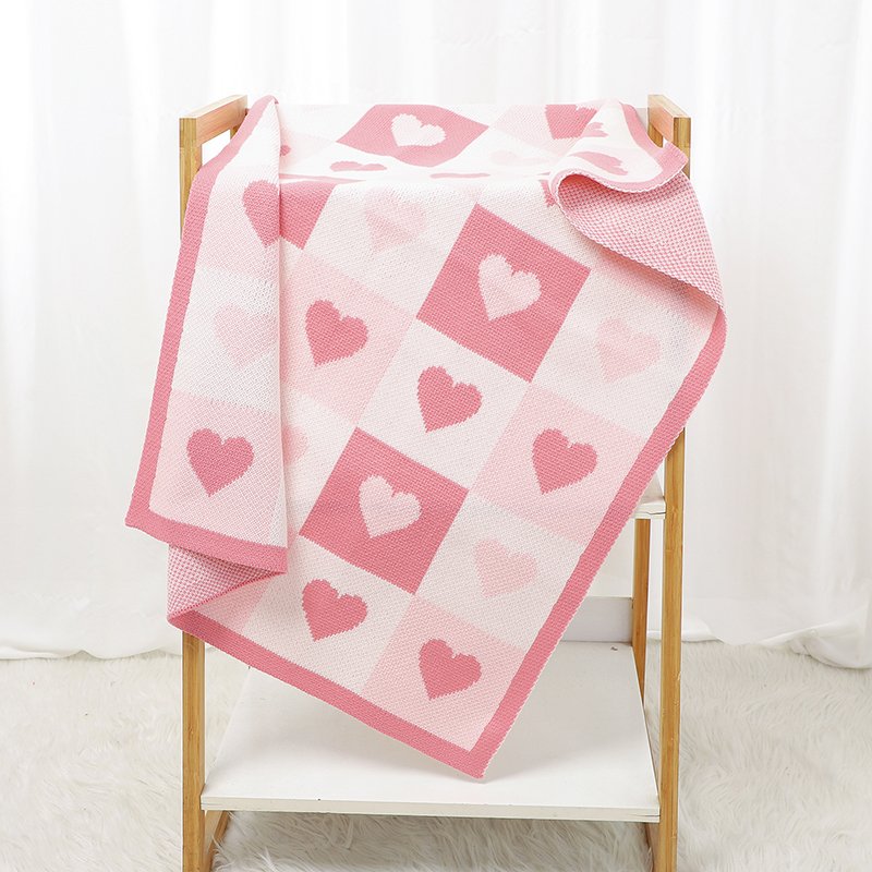 Knitted baby blanket