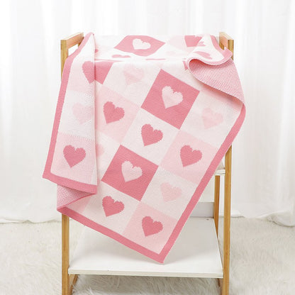 Knitted baby blanket