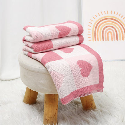 Knitted baby blanket