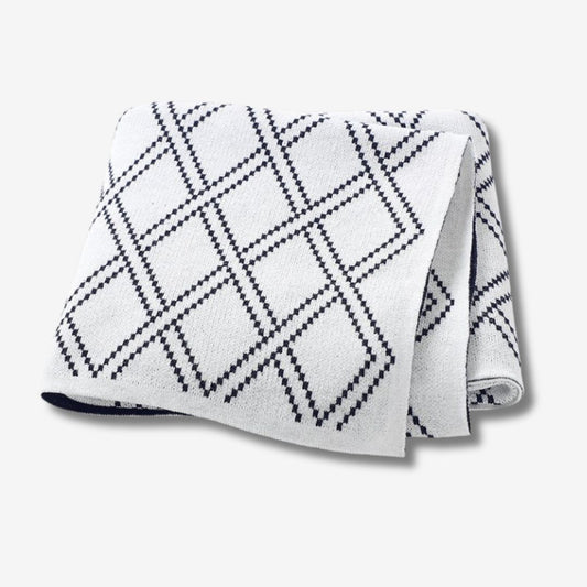 Gestrickte Babydecke für Neugeborene