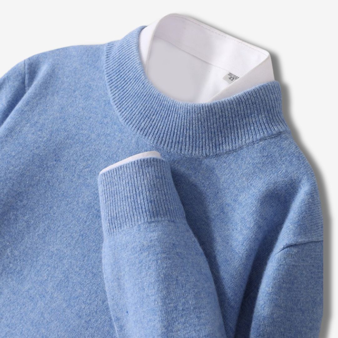 Halbhals-Strickpullover