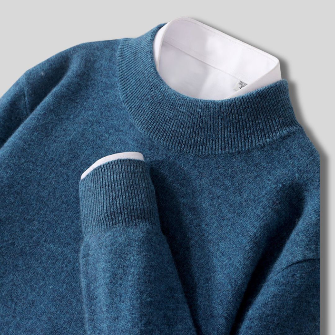 Halbhals-Strickpullover