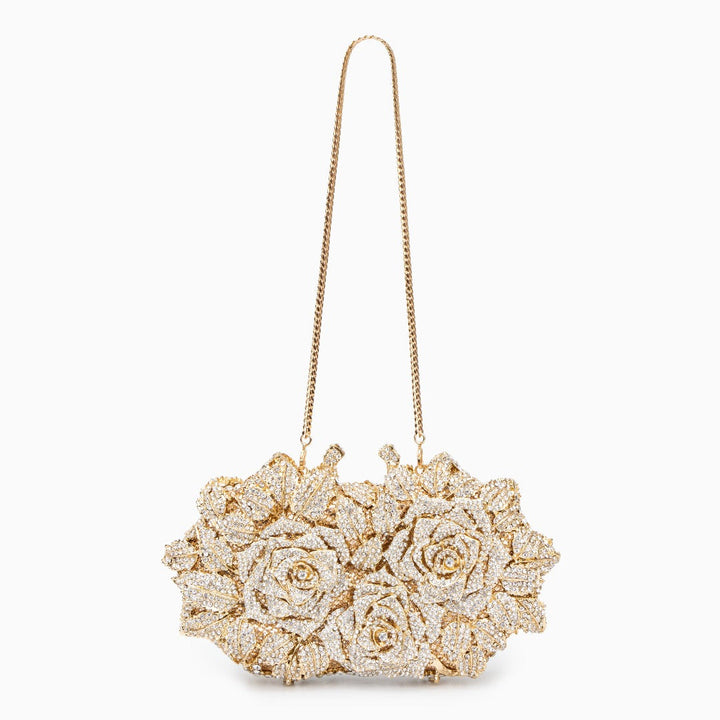 Rose Clutch Bag - Gold