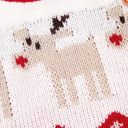 Baby-Strickpullover – Weihnachts-Cartoon