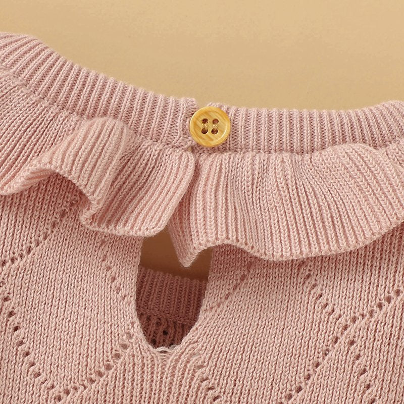 Baby-Mädchen Baumwoll-Strickpullover